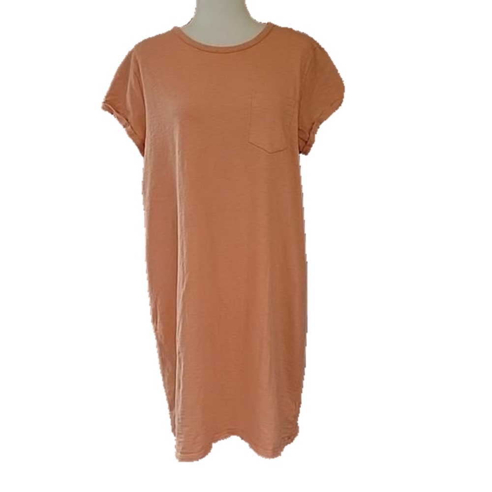 GAP Basic Casual Weekend Orange T-Shirt Dress Size XL EUC
